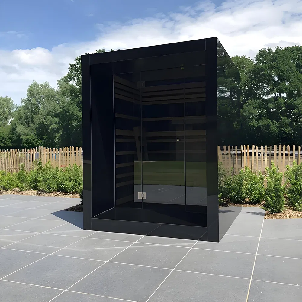 Low-Noise Silent Square Outdoor Sauna with Quiet Fan for Peaceful Meditation & Relaxation Time