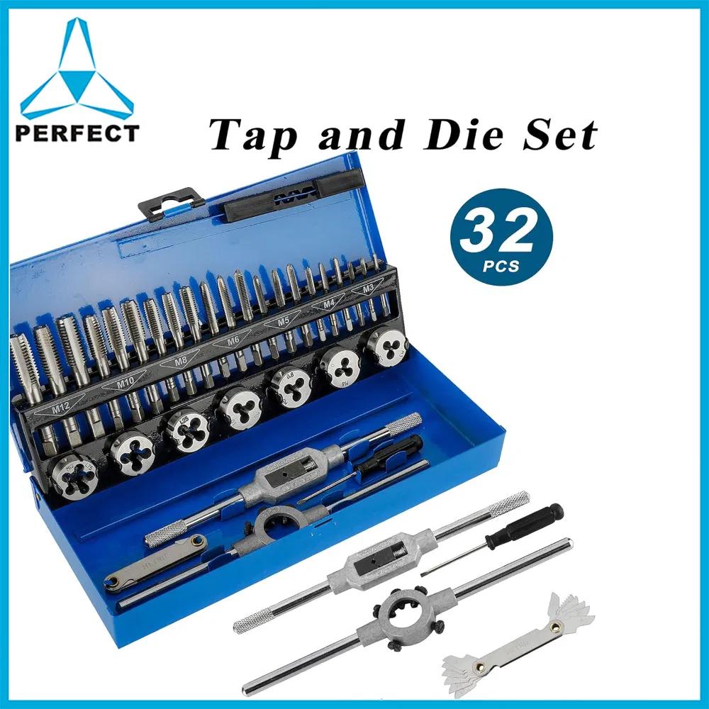 Набор метчиков и плашек M3-M12, 32 предмета