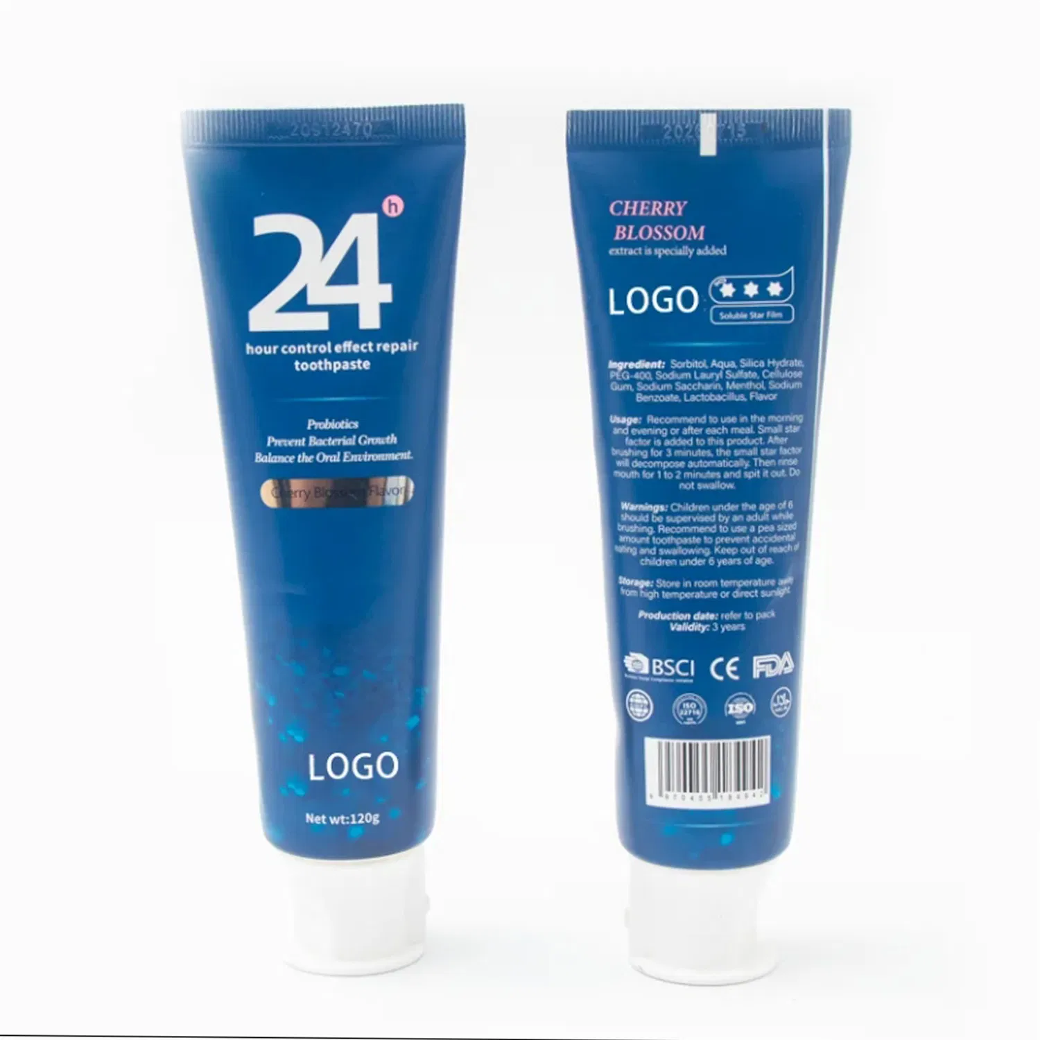 Teeth Whitening Natural 24 Hour Control Effect Repair Toothpaste