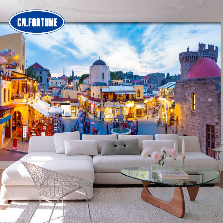 Eco-Solvent Latex UV Printing Silklike Seamless Wall Fabric Roll