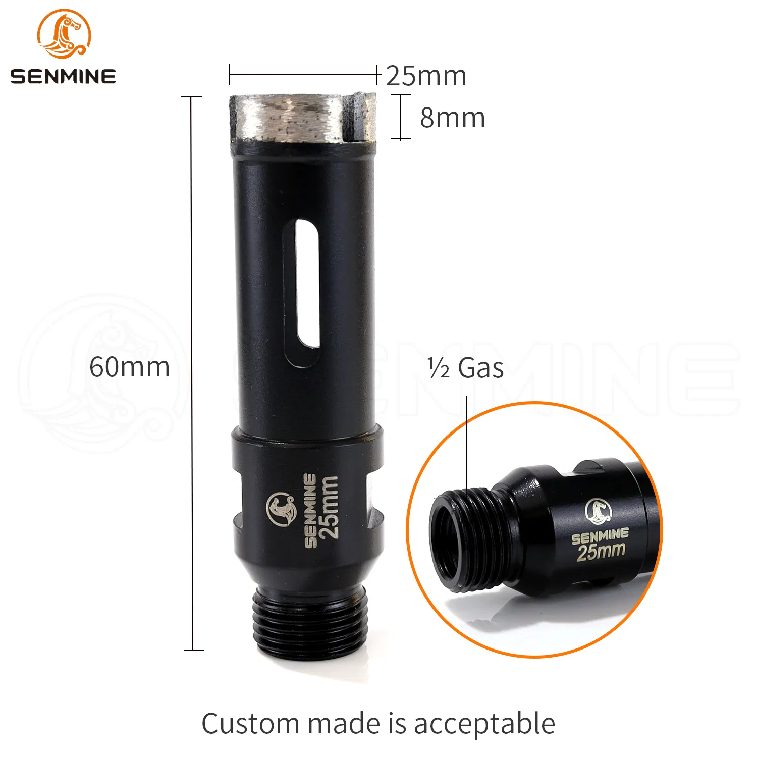High-Performance Stone Core Drill Bit for Hard Natural Stone Surfaces