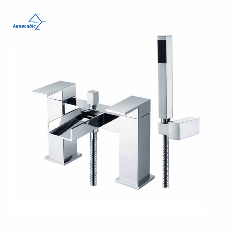 UK Waterfall Double Handle Bathtub Waterfall Faucet Manufacturer