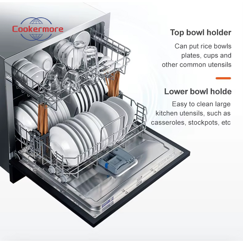 Compact Built in 6 8 Place Low Noise Energy Saving Home Dishwasher