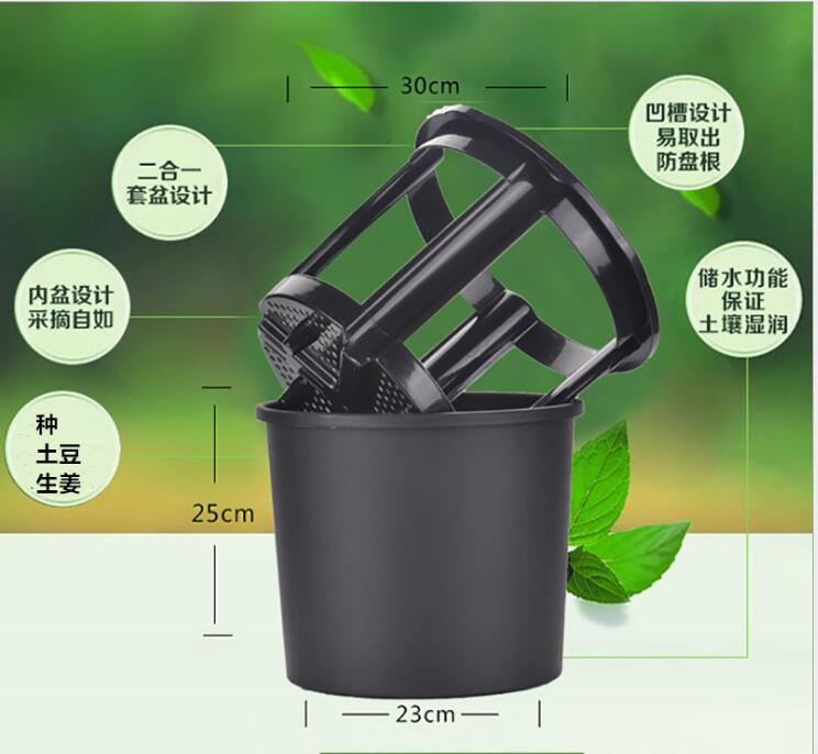 Agriculture Farm Black Plastic Ginger Potato Grow Box