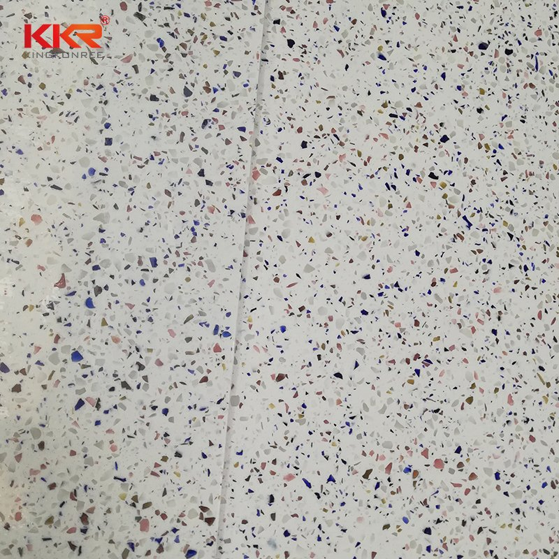 Artificial Stone 12mm 15mm 20mm Terrazzo Texture Acrylic Stone Solid Surface Sheet for Kitchen/Bathroom