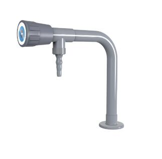 Лабораторный кран из латуни с PP ручкой