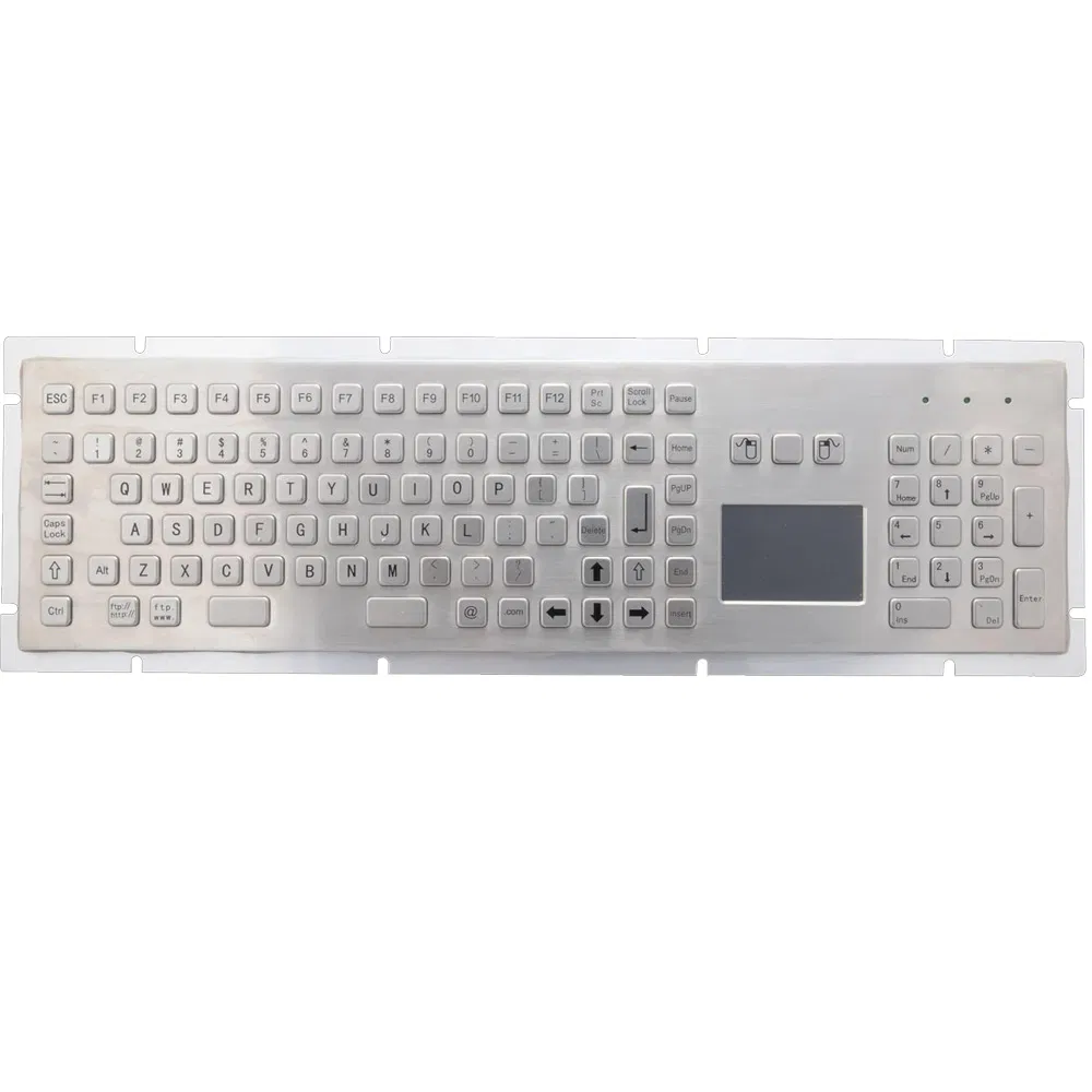 Durable Waterproof Keyboard for Professionals with Built-in Touchpad