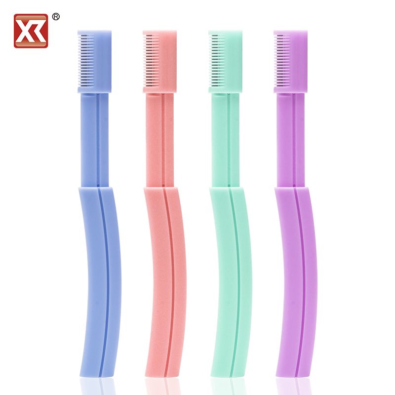 Compact Folding Eyebrow Razor with Ergonomic Handle for Easy Use