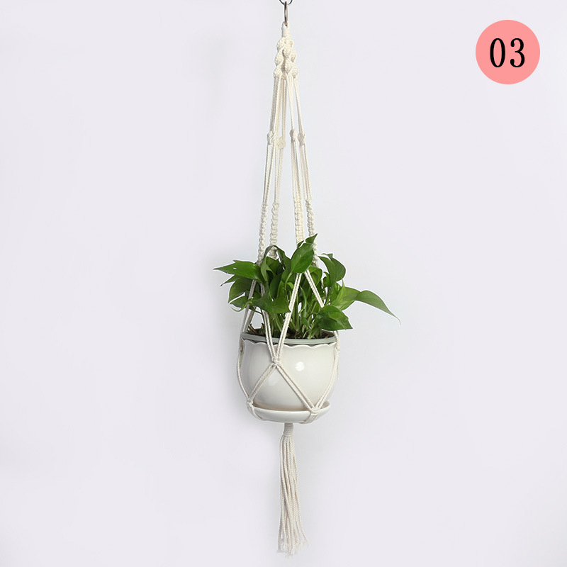Bohemian Style Macrame Plant Hanger for Elegant Home Displays