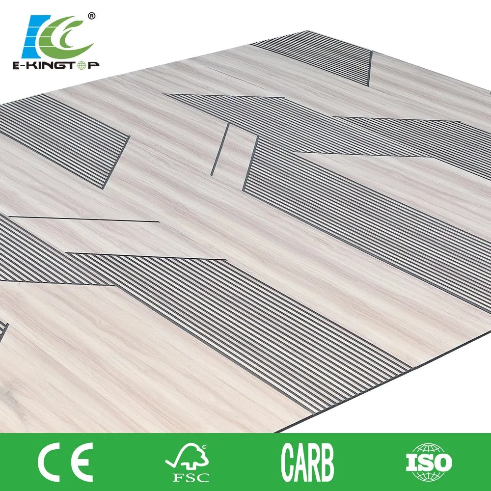 Panel Absorbente Soundproof Slatted Panel Acoustic Wall Panel for Studio Wall Decoration