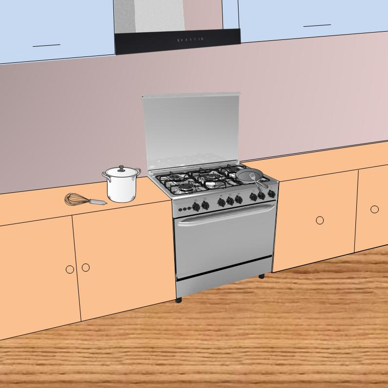 Xunda Gas Stove Oven Freestanding Electric Oven Baked Kitchen Electrical Gas Oven