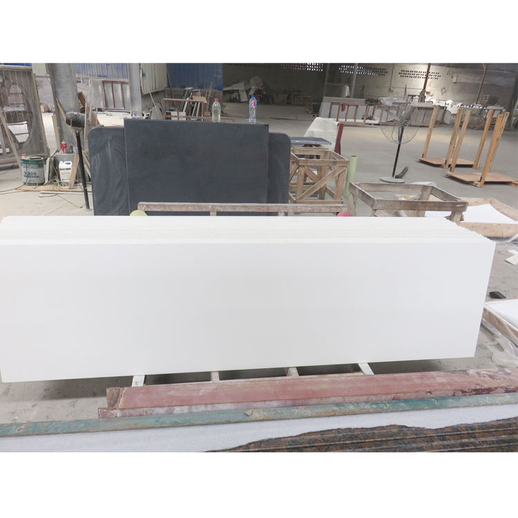Kitchen Stone Benchtop Islands Table Pure White Quartz Countertop Artificial Stone Kitchen Top
