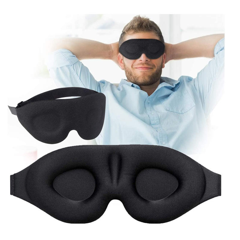 Hot Selling Shading Light Sleep Eye Mask Eyeshade for Sleeping Cover Rest 3D Blackout Soft Comfortable Freely Adjustable Travel