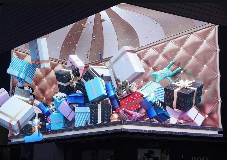 P10 P4 P5 P6 P8 Outdoor Giant Curve 90 Degree Video Wall Naked-Eye 3D LED Display Outdoor Digital Advertising Billboard 3D Advertising Screen