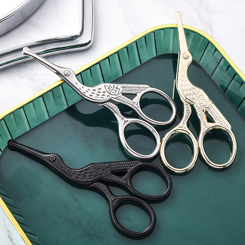 Stainless Steel Eyebrow and Nose Hair Scissors Handmade Makeup Scissors