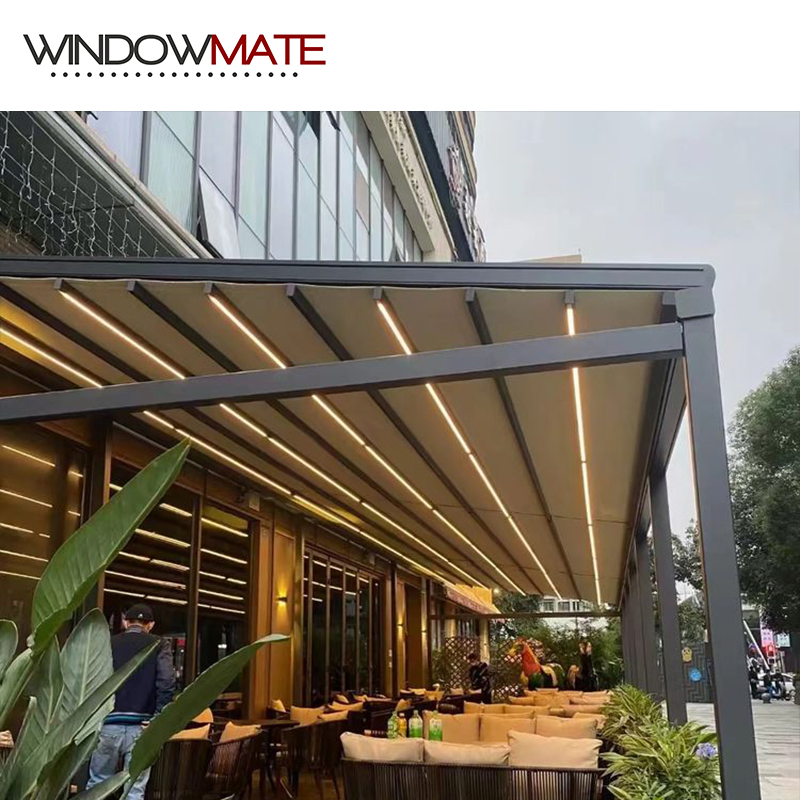 Aluminum Frame Waterproof 100% PVC Fabric Garden Awning