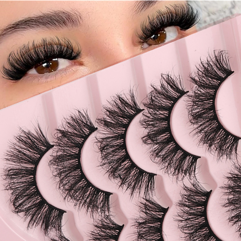 Wholesale Cheap Silk Detachable Luxury Grade 3D 6D Full Strip 25mm Fluffy Mink Lashes Reusable Mink False Eyelashes Extension with Lashes
