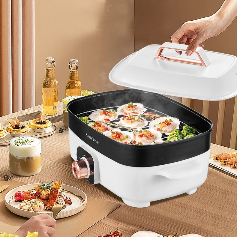 BBQ Baking Boiling Steaming Multi-Functional Cooking Pot