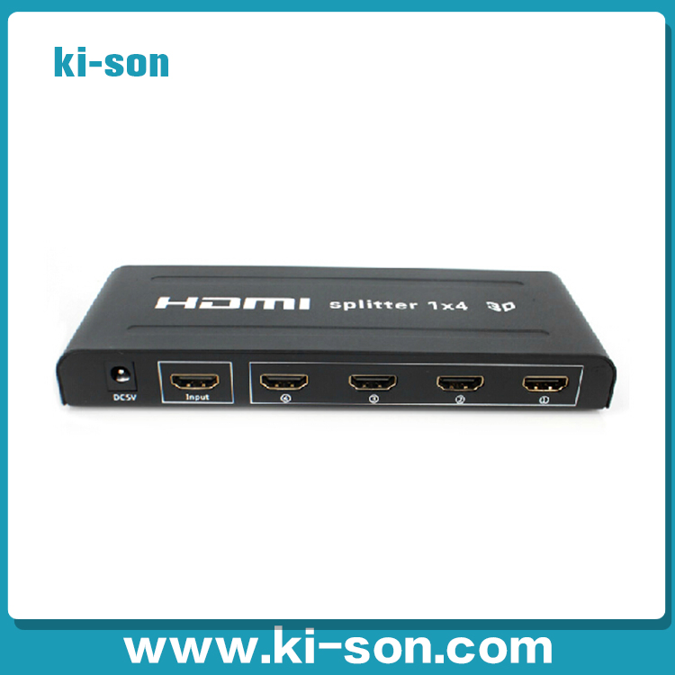 Разветвитель HDMI 1x4 с питанием 5V, поддержка 1080P