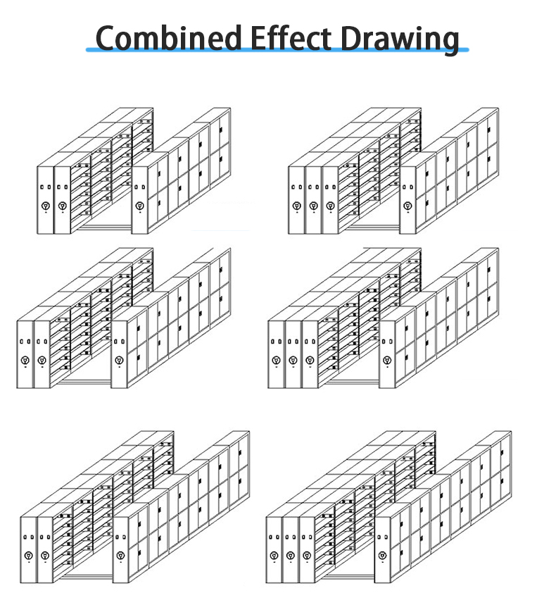 Стеллаж мобильный архивный для библиотеки передвижной