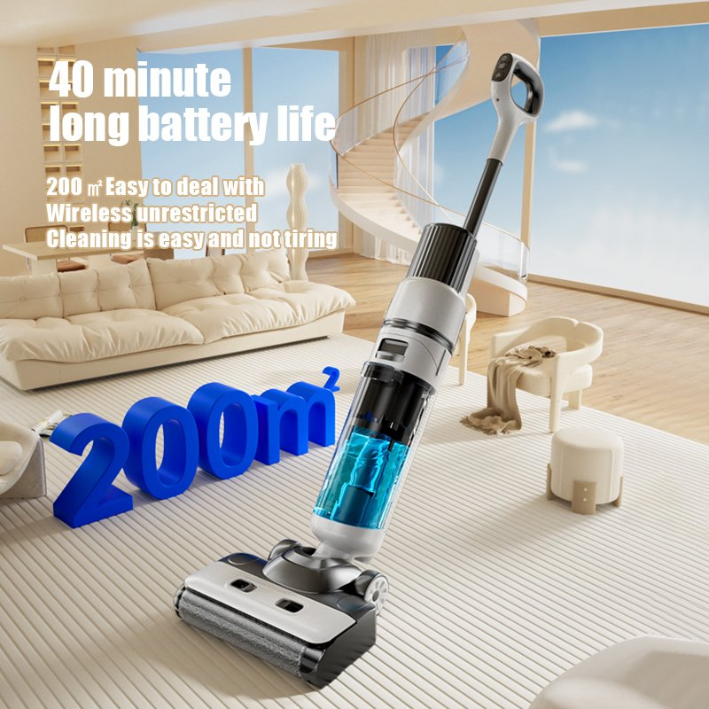 Cisivis Cordless Floor Scrubber New Multifunction Home Automatic Self-Cleaning
