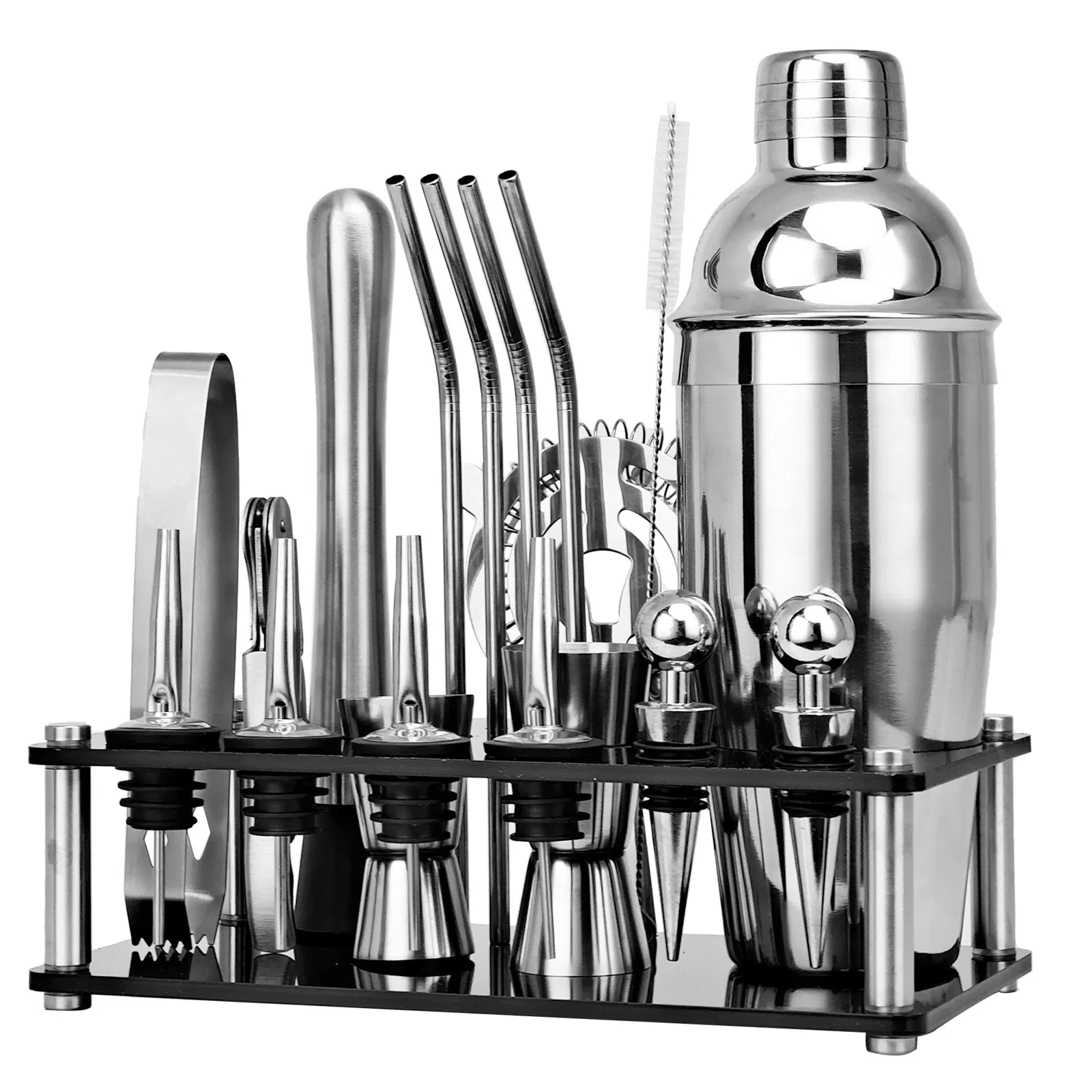 Cocktail Shaker Set Beverage Mixer 10-Piece Bartender Set