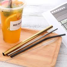 Food Grade Reusable Metal Straws Drinking Straw Aluminum