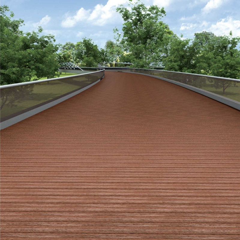 Good Quality Outdoor Floor Aluminium Decking Courtyard Walkway TPV Coating 50 Years Fire Retardant Replacing Plastic Wood