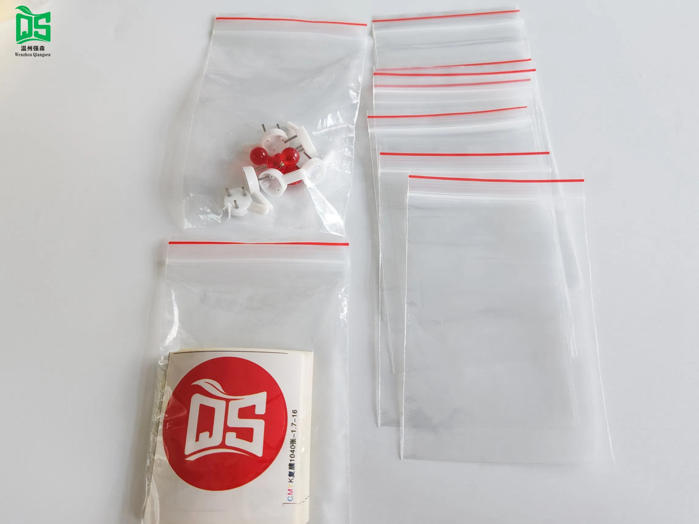 Low MOQ Custom Printed Disposable Polythene Food Packing Zip Lock PE Bag