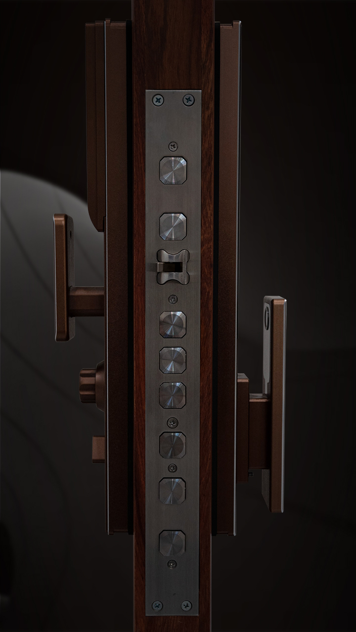 3D Facial Recognition Password Swipe Card Temporary Password Remote Unlocking Ofadvanced Phone Aluminum Fingerprint Lock