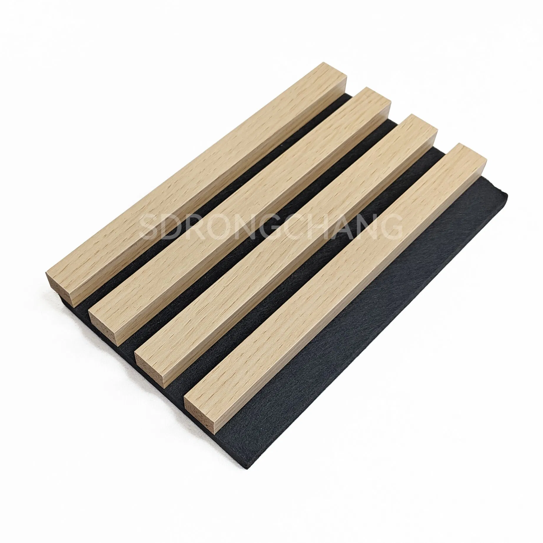 Rongchang Eco-Friendly Akupanel MDF Acoustic Felt Wood Veneer Slat Soundproof Wall Panels
