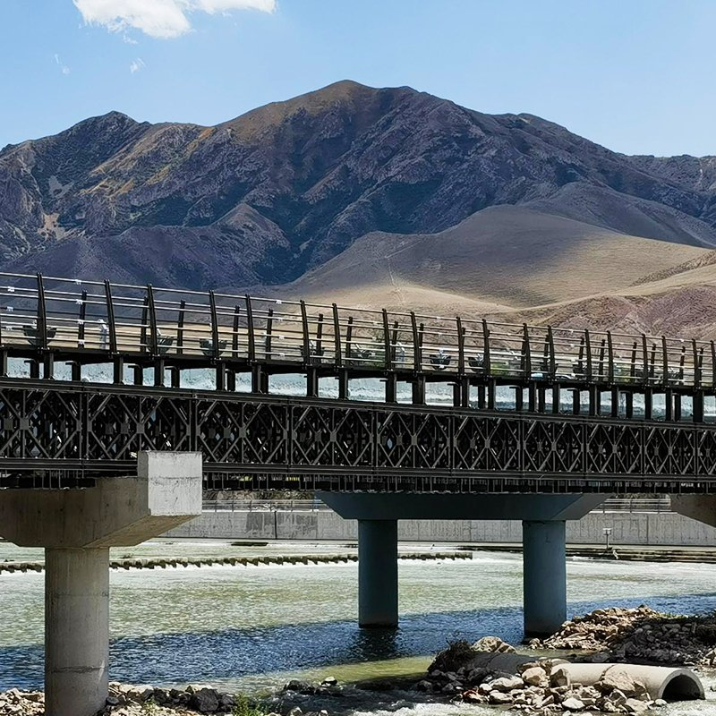 Durable Portable Steel Bailey Bridge for Quick Construction