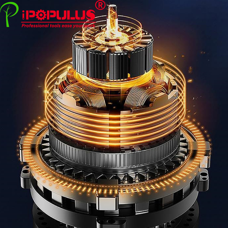 Populus Portable 6inch Chain Saws Cordless Mini 21V Rechargeable Electric Chain Saw Power Saw Mini Lithium Battery Chainsaw