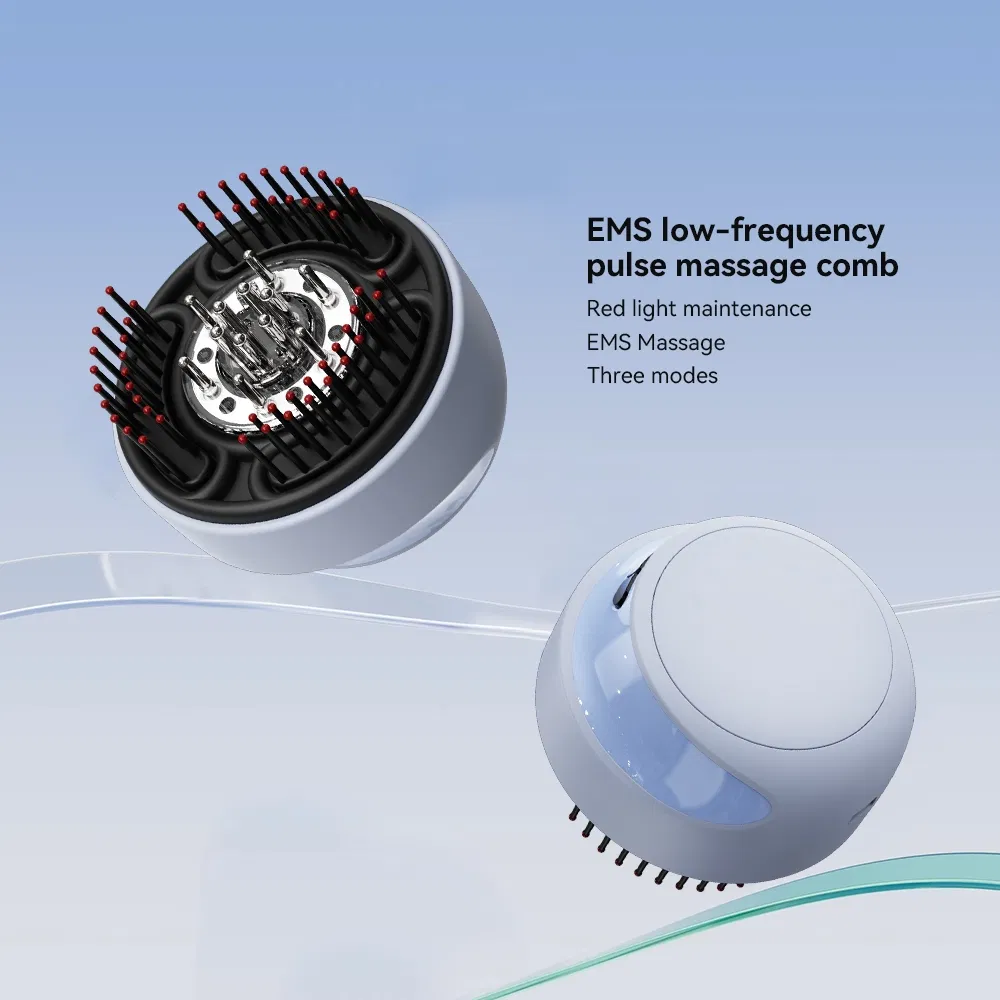 Умный вибрационный массажер для роста волос с красным светом
