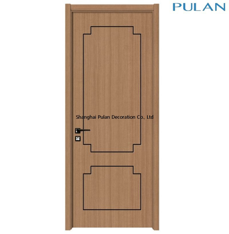 Stylish Melamine Hotel Room Door Design in Modern Wood