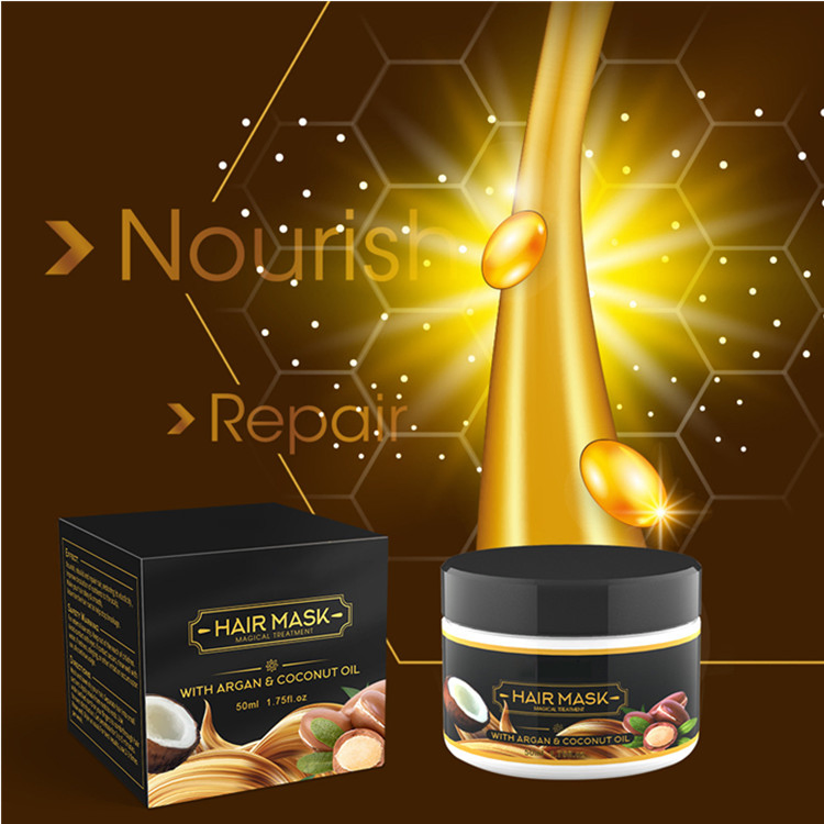 Organic Hair Mask with Agran Coconut Oil for Dry and Damaged