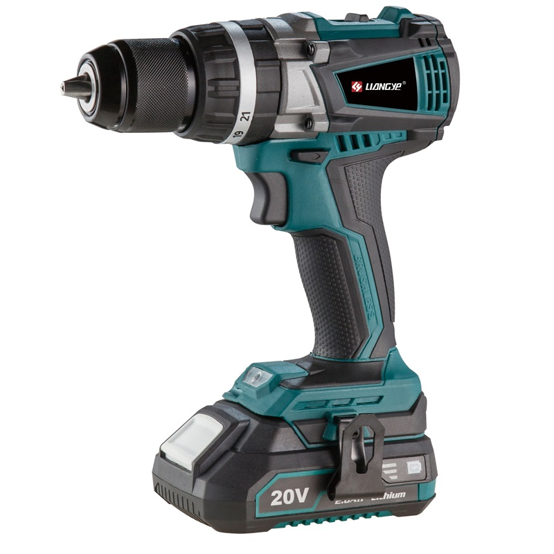 Liangye Power Tools 20V Cordless Brushless Hammer Drill and Impact Driver Sets