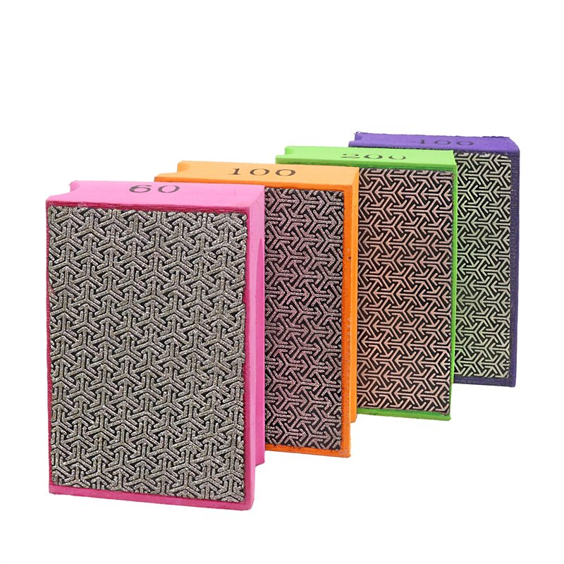 Glass Marble Tile Ceramics Grinding Polishing Pad Foam Backing Handheld Sanding Block Diamond Hand Pad