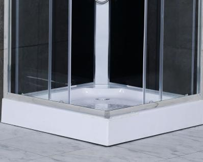 Clear Tempered Glass Aluminum Alloy Handle Shower Room with Shower Tray