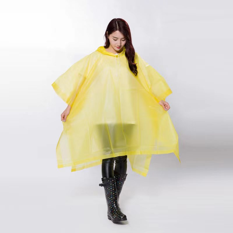 Wholesale Adult Poncho/EVA Material/Transparent Waterproof Raincoat