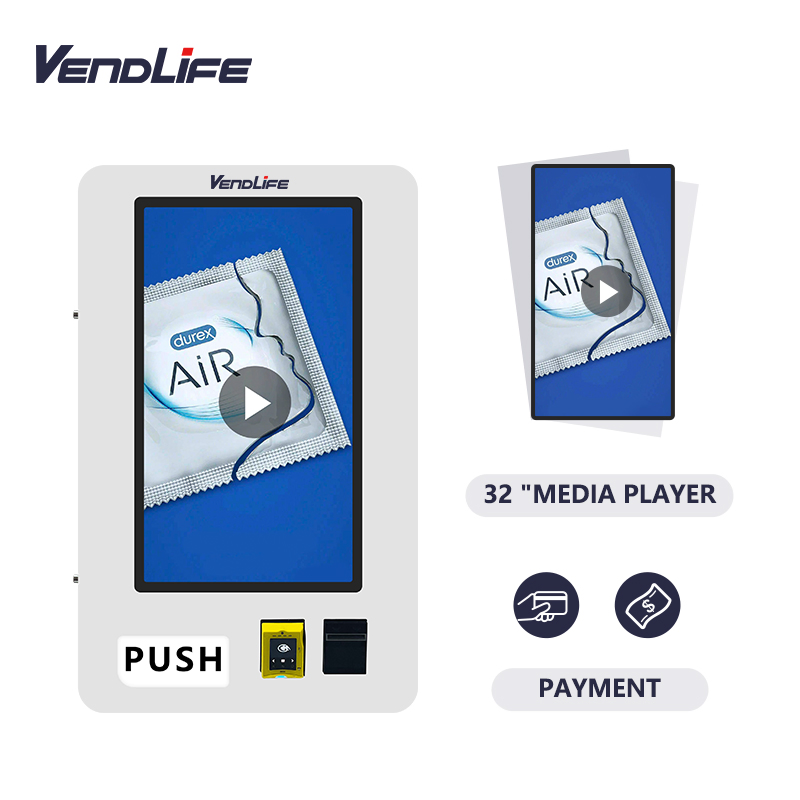 Factory Price Material Mini Condom Machine Full Automatic Small E-Cigarette Vape Cosmetic Wall Mounted Vending Machine for Foods and Drinks Maquina Expendedora