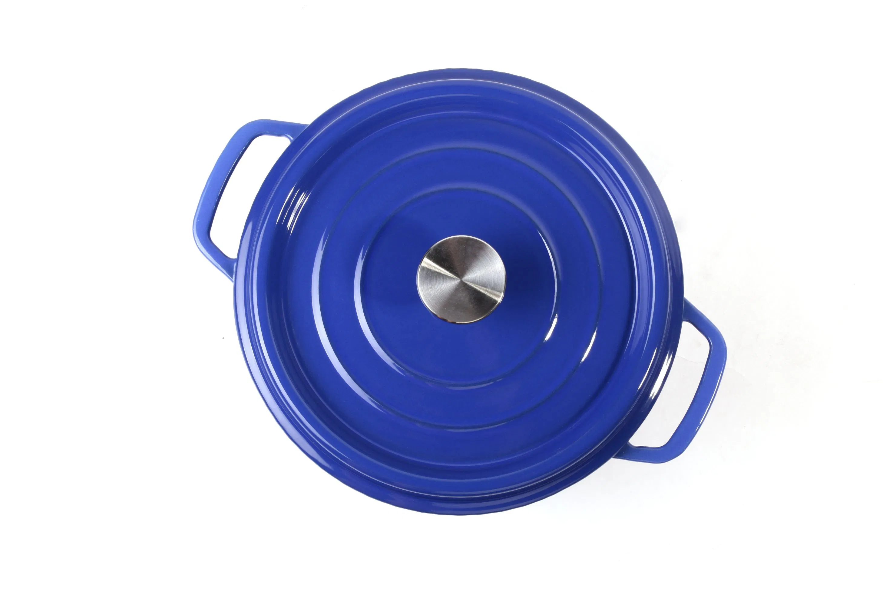 Чугунная эмалированная кастрюля-голландка