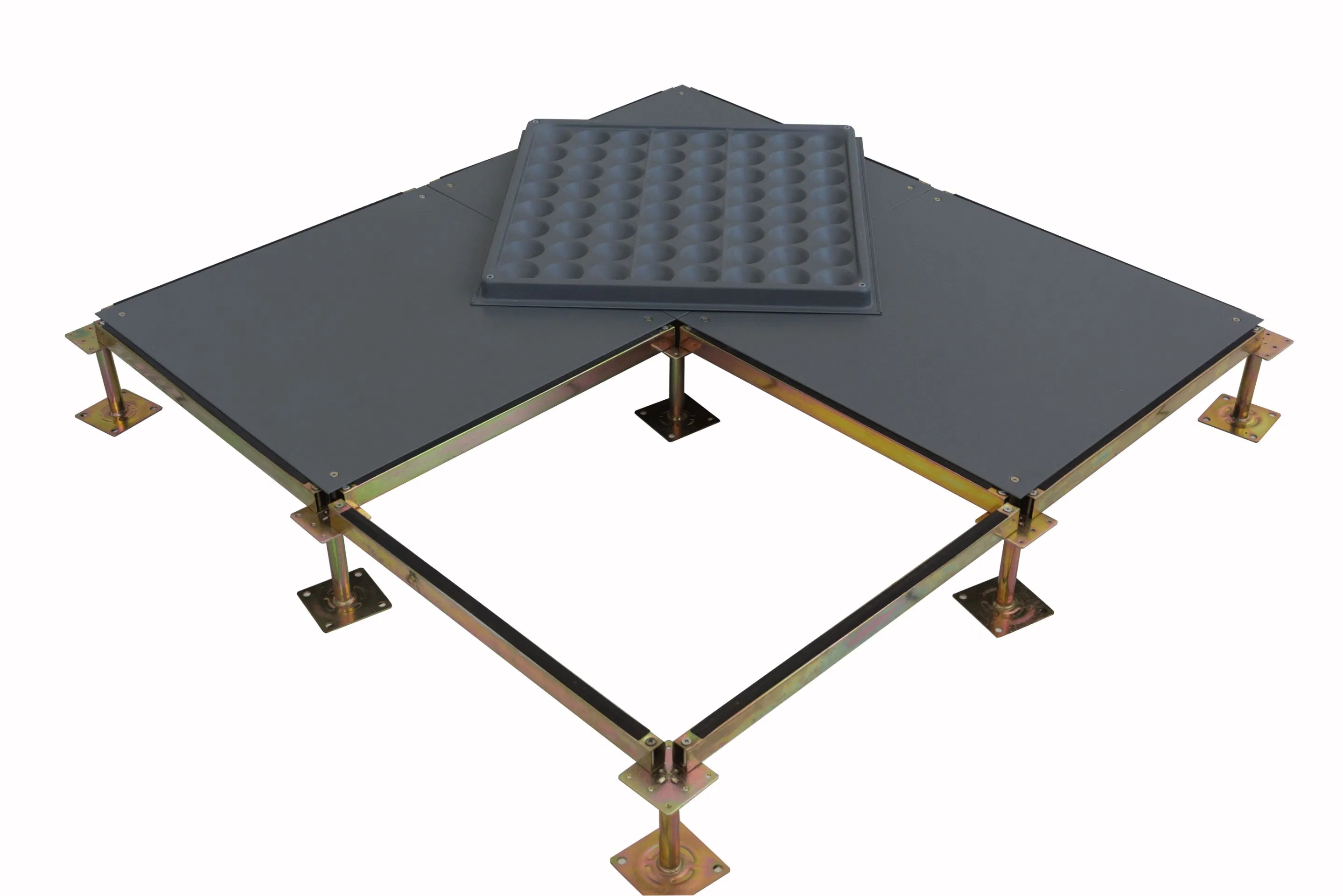 Good Waterproof and Sound Insulation Performance 610/600 Bare Steel Building Material Access Floor