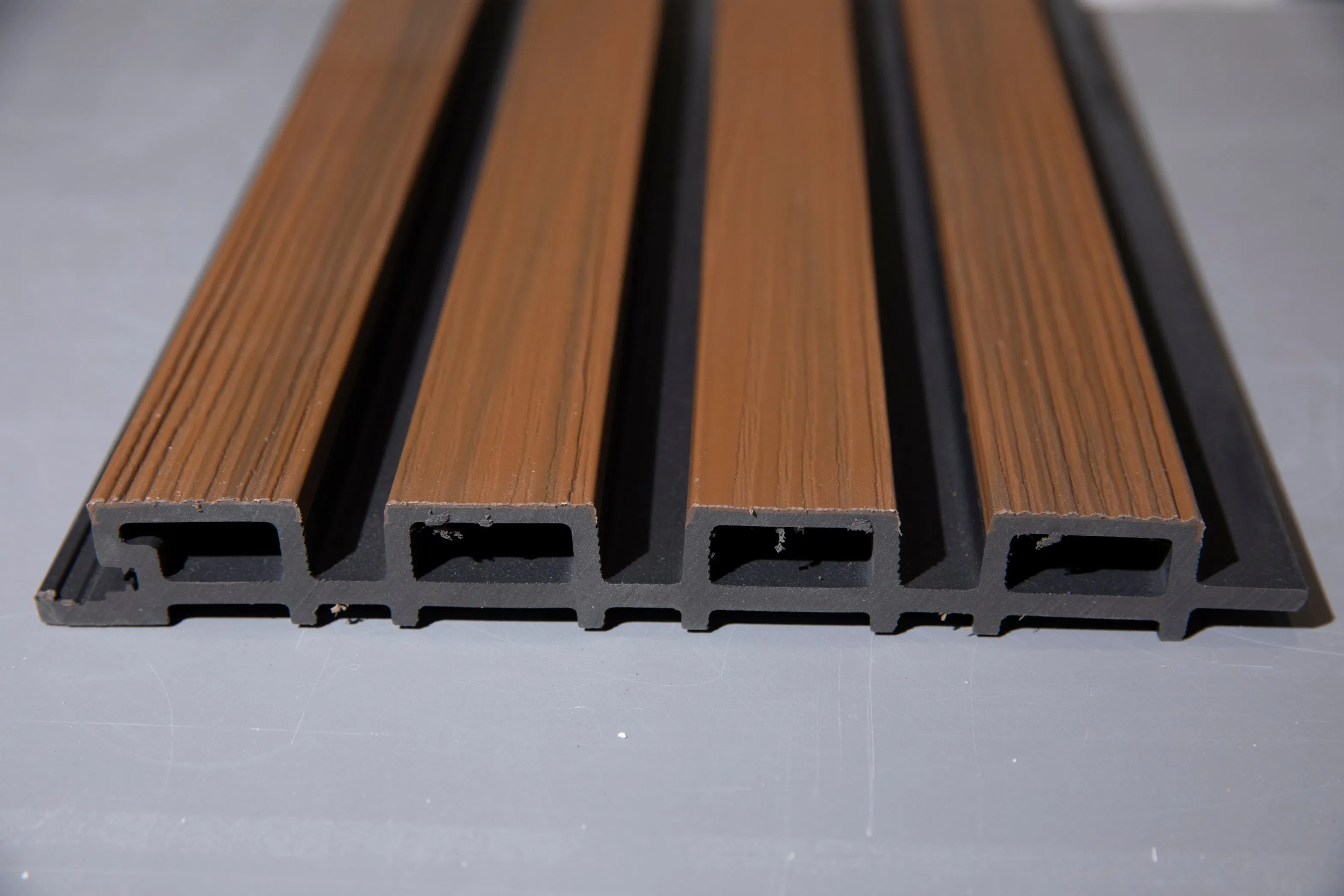 Top Selling WPC Wall Panel 3D Wood Grain Weatherproof Exterior Cladding