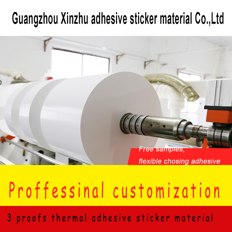 Three Proofs Thermal Adhesive Sticker Barcode Label Material Xzrj-1302