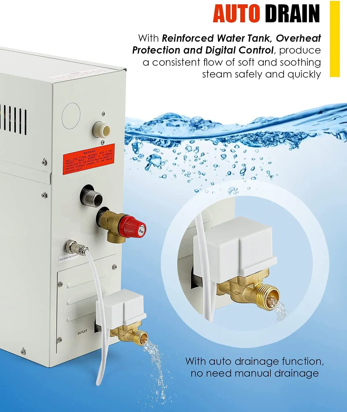 Парогенератор STCMOET 9 кВт для сауны и душа