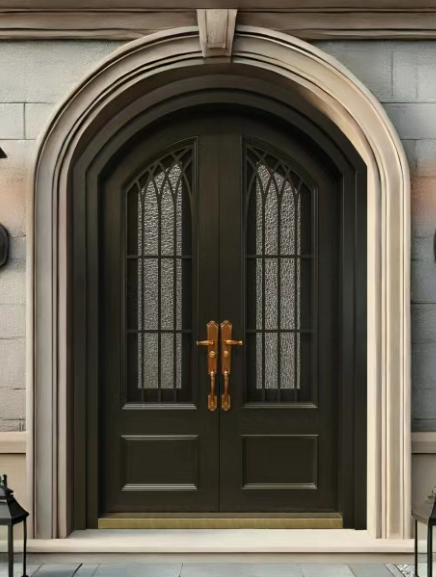 Factory Customized Security Door Aluminum Front Entry Door Interior for Resident