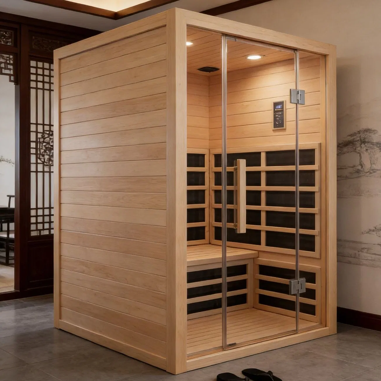 Сухая сауна из ели на 4 человека