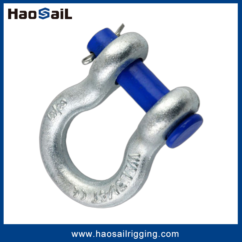 Electric Galvanized Rigging Hardware G213 Bow Type Shackle