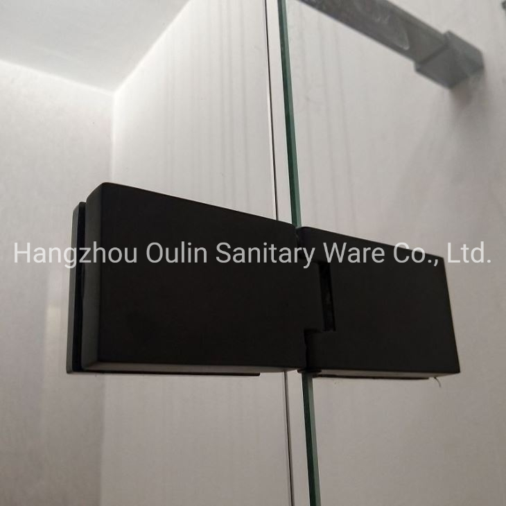 Black Pivot Shower Enclosure Reversible